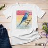 Vintage Retro Blue Jay Bird Unisex T-Shirt Mens Womens Tees Top