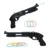 Continuous firing alloy rubber band gun mini metal gun model boy  toy equipped with 30 rubber bands