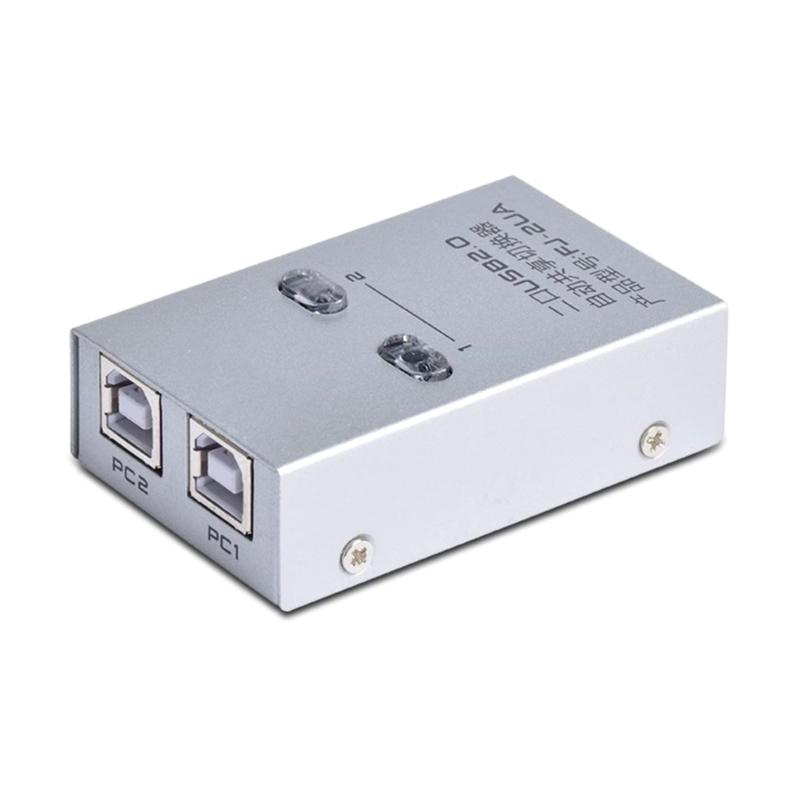 

USB2.0 Switcher 2/4 Port Sharing Switcher USB Switcher with 2/4 USB2.0 Ports USB Cable for Printers Keyboards Drives