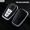 Leather Tpu Car Remote Key Case Cover Shell Fob For Toyota Corolla Prius Camry Chr C-Hr Rav4 Altis Land Cruiser Prado Keyless