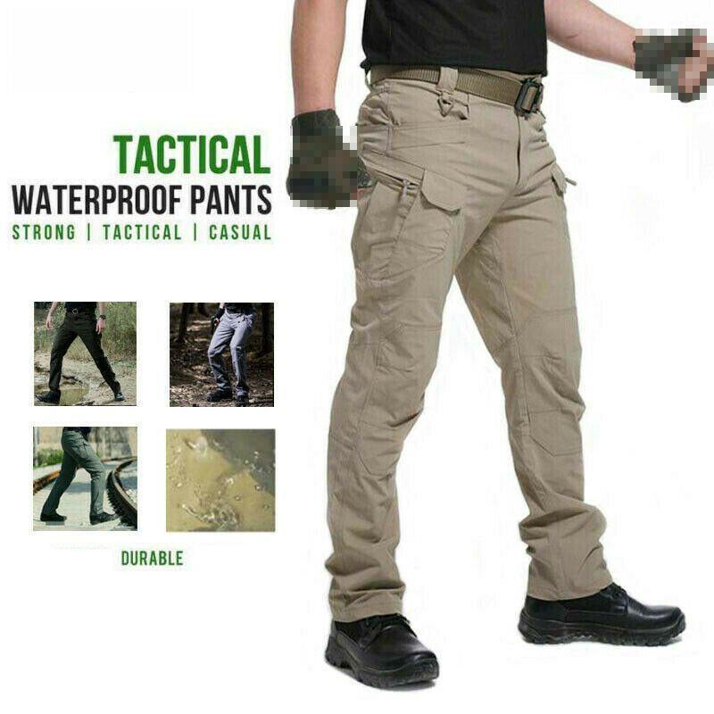 Cargo Tactical Men Trousers Outdoor Hiking Windproof Military Combat Pants Sport
