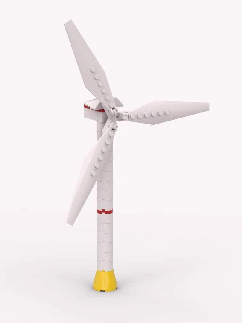 High-Quality Construction Bricks Windmill Scene Assembly Wind Power Generation Model Unit Model MOC Technical Blocks