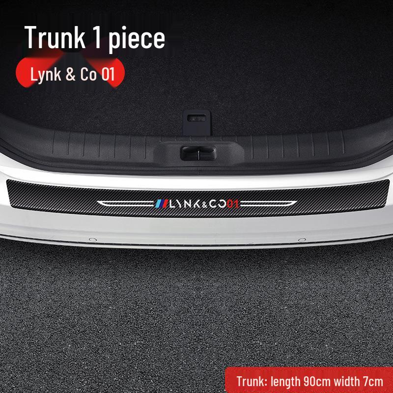 Lynk & Co 01 Lišta prahu Interiérová samolepka do auta - Dekorace prahu 'Vítejte' & Ochrana proti poškrábání.