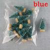 12 PCS/Bag Mini Christmas Tree Home Decoration Small Christmas Tree Mini Tree