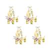 652F 4Pieces Eid Festival Hanging Door Sign Festival Decorative Door Sign Decoration Paper Sign Hanging Ornament
