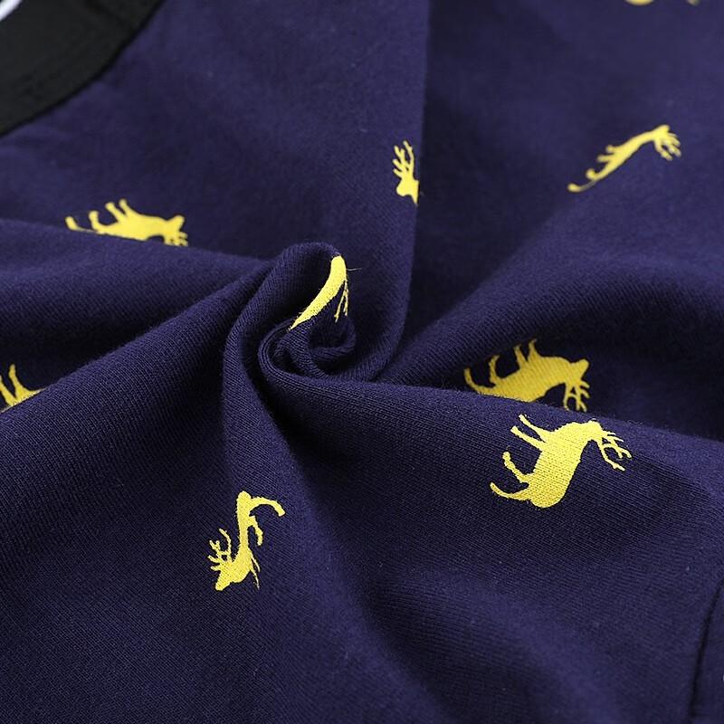 LangSha Men's Xinjiang Long-Staple Cotton Boxer Briefs 4-Pack