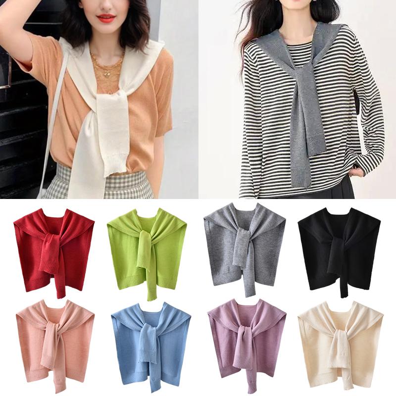 1PC Clothing Accessories Versatile Solid Color Classic Shawl Warm Scarf Minimalist Style Knit Material Fashion Multi-Color