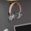 Double Headphone Stand Hanger Under Desk Mount Headphones Holder Rack Space-saving Double Hook Cable Organiser Bracket