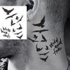 1 Foglio Tatuaggi Temporanei Teschio Ancora Insetto Per Mani Collo Adulti, Adesivi Tatuaggi Finti di Halloween Tatuaggi Realistici a Lunga Durata