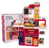 Kitchen Kitchen Annex with Light, Sound and Water Function 80 Pcs. Red