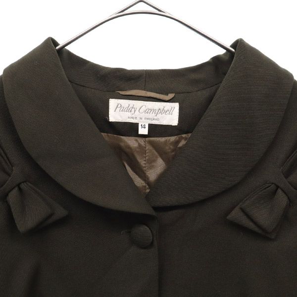 Paddy Campbell Made In the UK Wool Jacket 14 Brown Women Used
