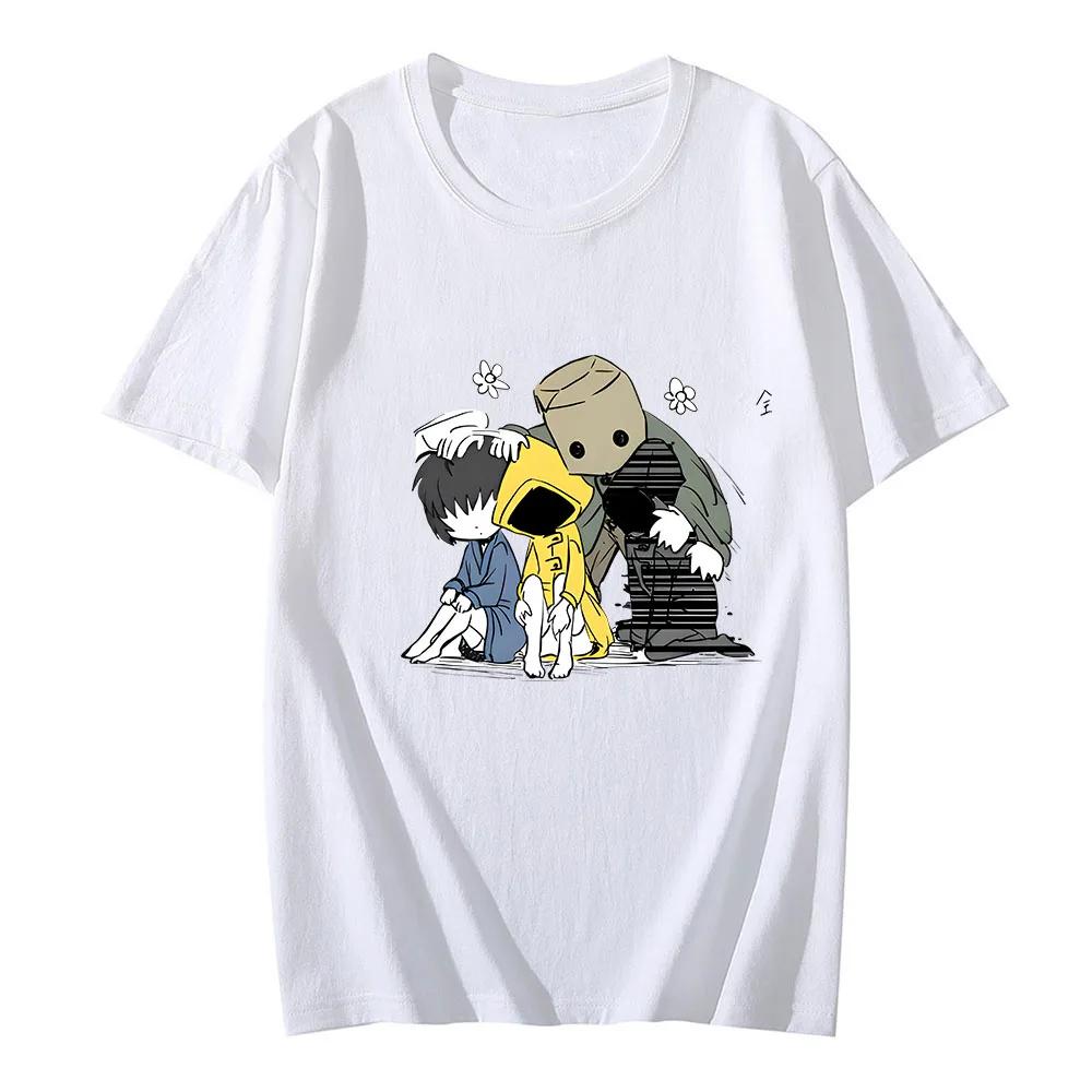 

Ужасы Приключения Маленькие Кошмары Футболки МУЖСКИЕ Касание Харадзюку Горячая Игра Футболки 100% Хлопок Футболки Оригинальность Круглый вырез 4XL