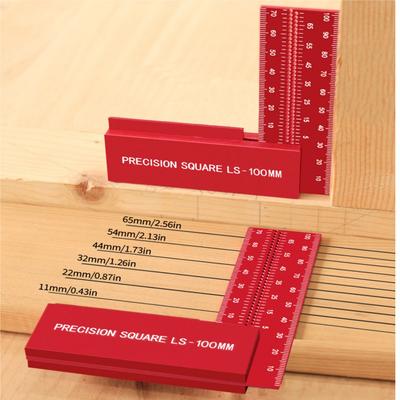 Marking Gauges Woodworking Scriber Woodworking Crossed Calibration Ruler L-Type Scribing Marking Gauges Height Measurement Tools