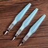 3Pcs New Plastic Drawing Pen Set Stationery Blue Water Color Brush Easy To Use Pointed Reservoir Brushes
