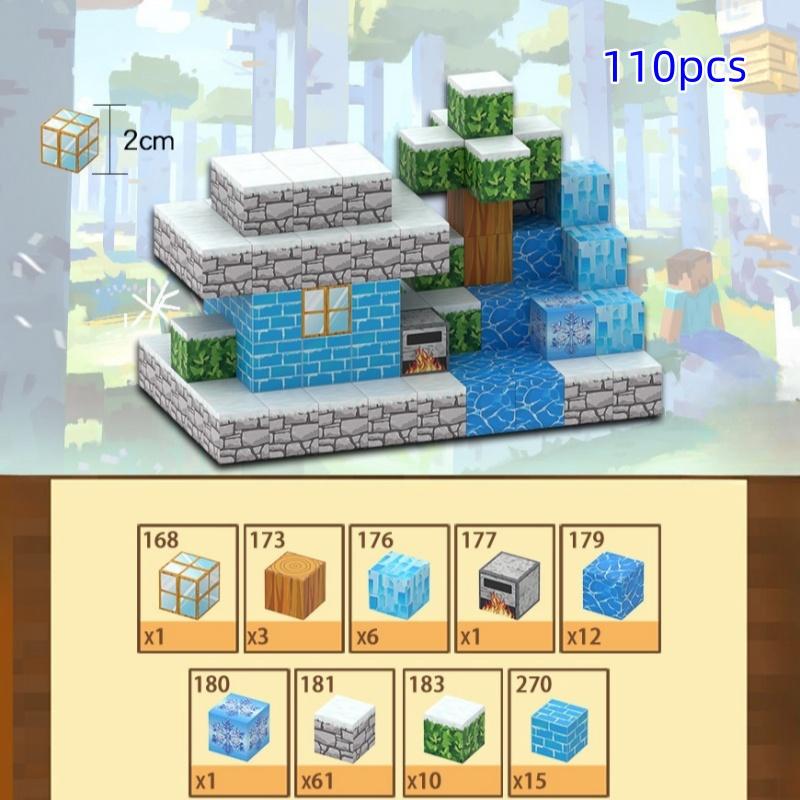 Non-Toxic Creative Magnetic Building Blocks Diy Assembly Architectural Set Tech Kids Toy For Children Christmas Gifts