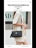 New 2024 Soft Leather Women's Shoulder and Messenger Bag - Multi-layered, Fashionable, Small Square Bag for Middle-aged Moms.