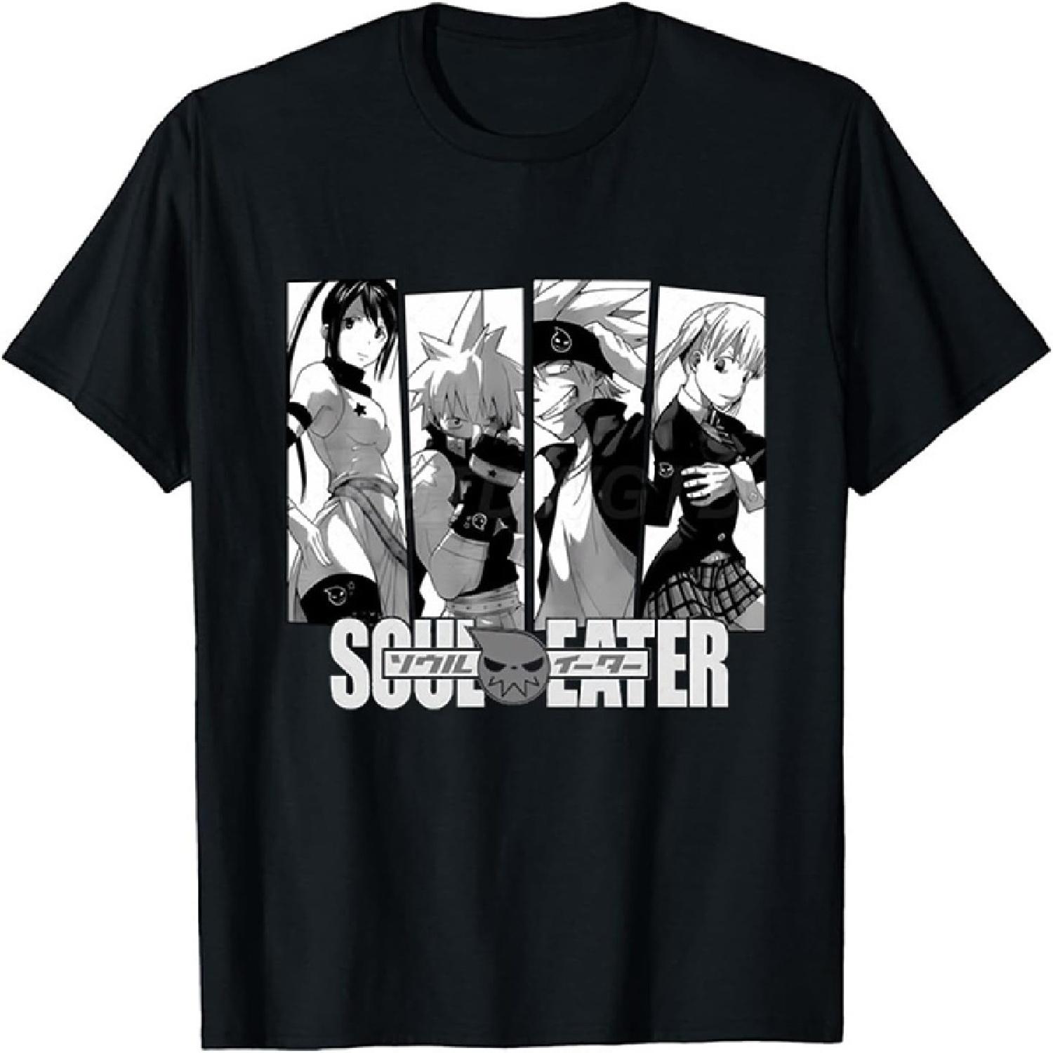 Аниме Soul Eater Футболка SoulEater Футболка с коротким рукавом Костюм S