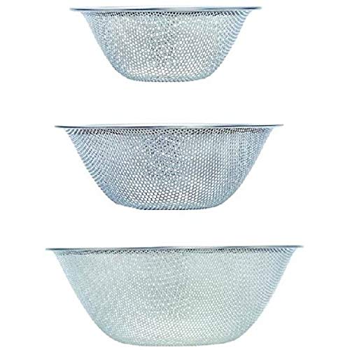 

Yanagi Sori Punching Strainer 3-Piece Set (16cm, 19cm, 23cm)