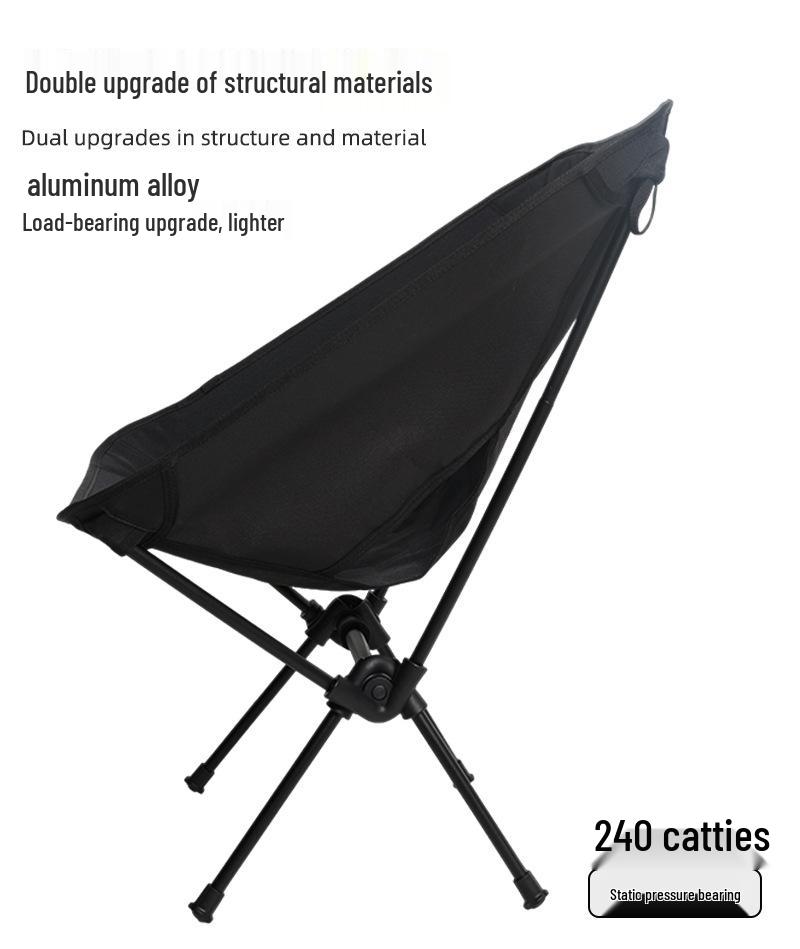 Custom Logo Outdoor Folding Moon Chair - Portable Camping Chair