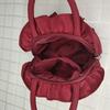 Borsa a Mano con Fiocco Arricciato Cerniera Liscia Portamonete per Feste Riunioni Banchetti Nuziali