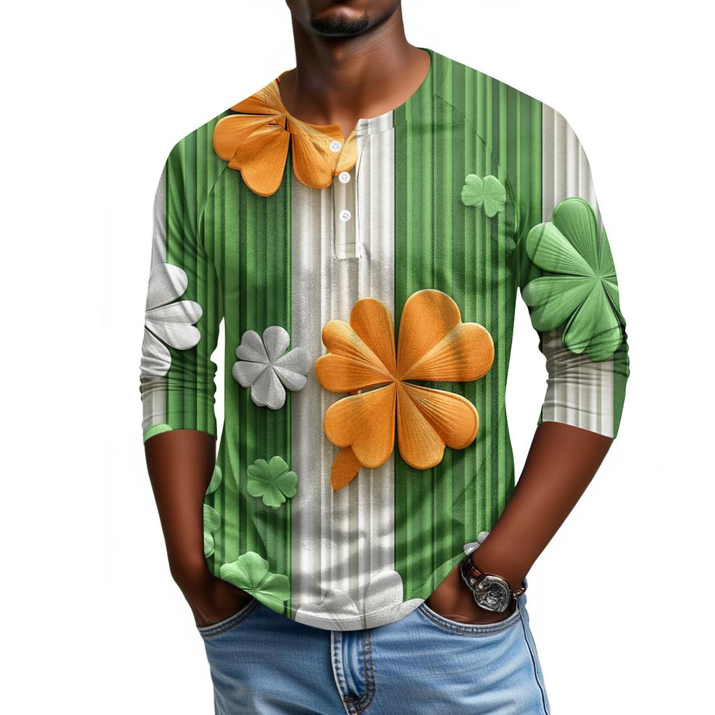 Men's Raglan Sleeve Three-quarter Sleeve Top