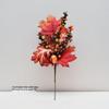 Thanksgiving Decoration: Artificial Maple Leaves, Pumpkins, Acorns & Berries
