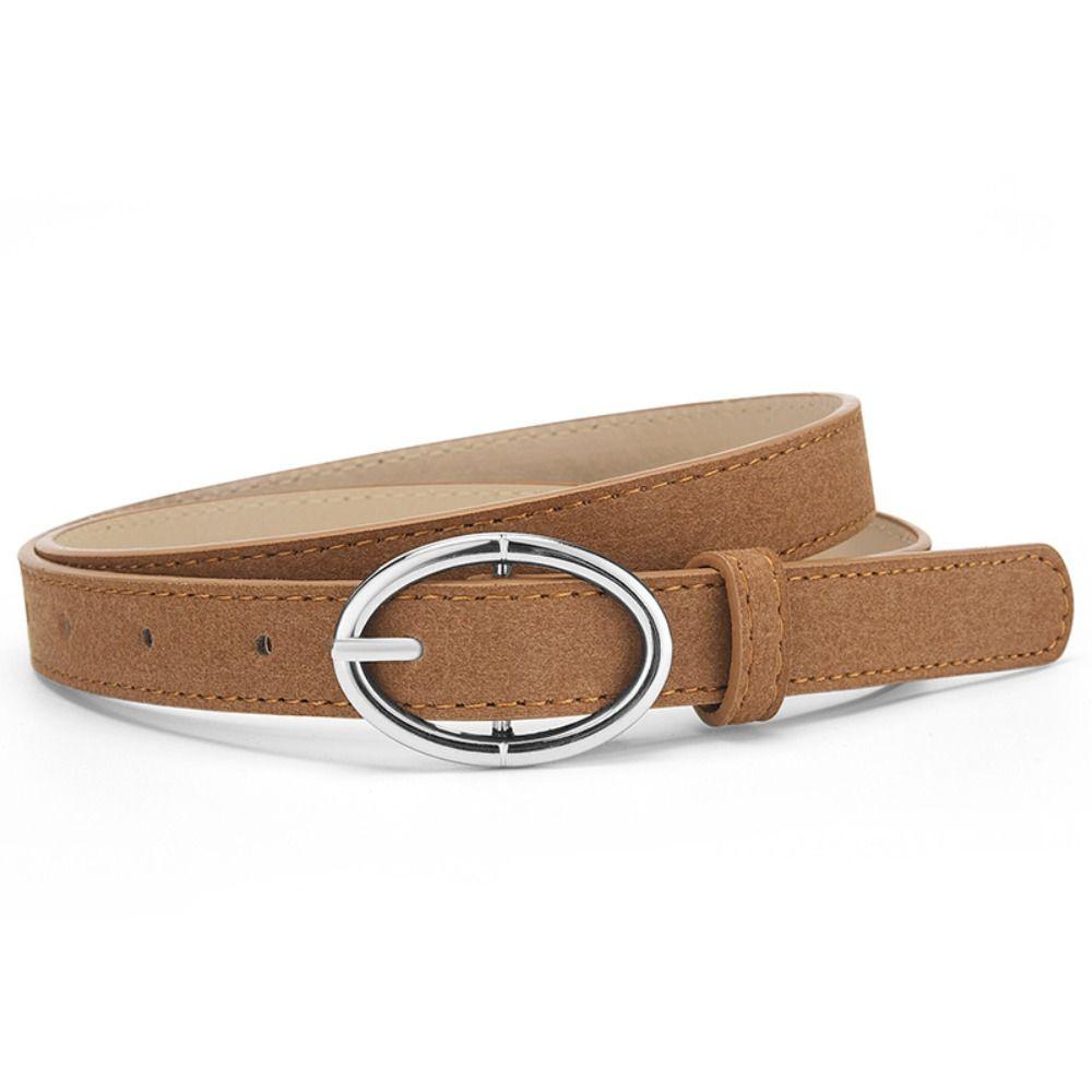 Casual Suede Leather Belt Luxury Design Waistband Trendy Business Waist Belt  For Women