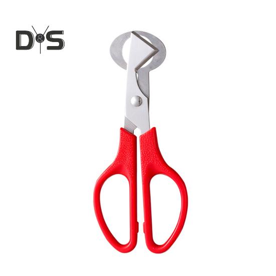

Ножницы для перепелиных яиц из нержавеющей стали, быстросъемные прочные ручные инструменты для приготовления пищи, ножницы красный