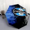 Printed Grêmio logo Folding Umbrella,Outdoor,Leisure,And Travel Umbrella,Durable Umbrella Fabric,Birthday And Holiday Gift
