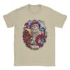 Cats And Roses N Guns T-Shirt Men Casual Cotton Tees Round Neck Short Sleeve T Shirts Summer Tops