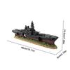 Aquarium Decor Artificial Decorative Resin Sunken Ship Saltwater Tank Ornaments For Home Apartment Office Study Living Room