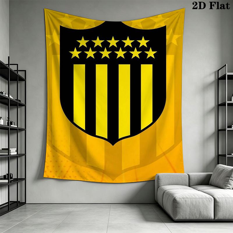 Peñarol football Pattern Home Decor Tapestry, Wall Hanging, Decorative RV Wall Cloth.MGT0918448