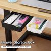 Hidden Table Storage Box Sundries Stationery Organizer Drawers Slide Out Tray Adhesive Under Desk Drawer Organizer