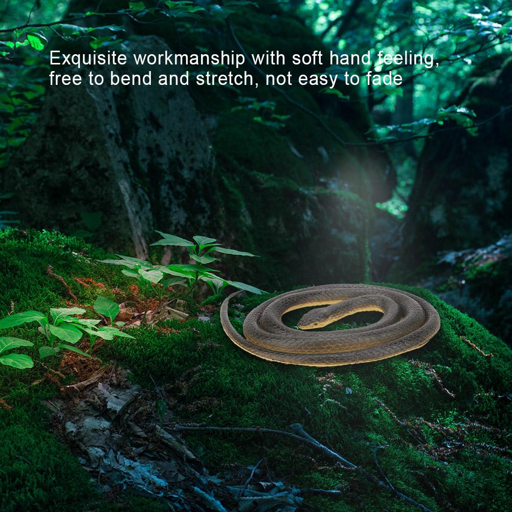 Soft Plastic Simulation Snake Model Toy Fake Snake Animal Children Funny Prank Toy