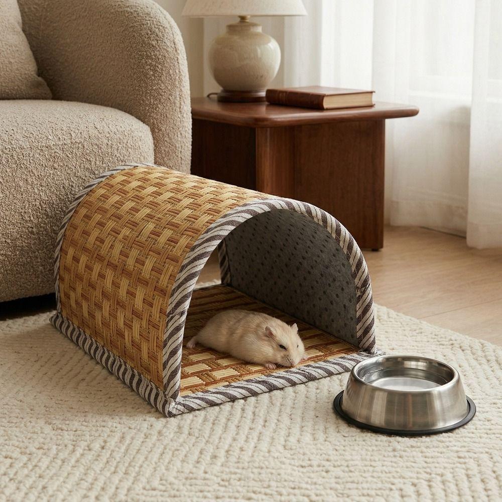 Breathable Pet Cave Nest Scratch Resistant Guinea Pig Tunnel Hamster Rest Shelter  Cage Accessory