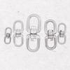 304 Stainless Steel Anti-Knot Swivel Ring Figure 8 Buckle for Dog Leash Chain Accessories