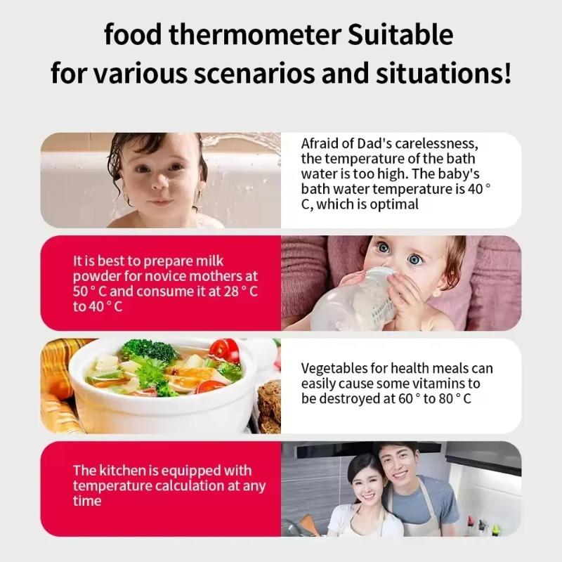 Digital Meat Thermometer Cooking Food Kitchen BBQ Probe Water Milk Oil Liquid Oven Digital Temperaure Sensor Meter TP101