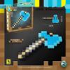 Kids World Bow Arrow Diamond Sword Pickaxe Axe Building Blocks Toy Game Weapon Props for Boys