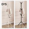 Multi Hook Clothes Rack Stand Coat Hanger High Stability Adjustable Height Easy Assembly Freestanding Clothing Storage Rack