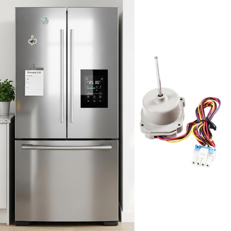 Quiet Refrigerator Fan Assembly for Replace EAU65058312 Precisions Cooling Component Freezer Condenser Motor Enduring