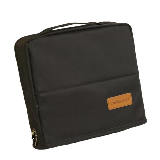 Multi-purpose Standing Makeup Bag Waterproof Oxford Cloth Makeup Organizer with Compartments Large Capacity Vertical Stationery Organizer