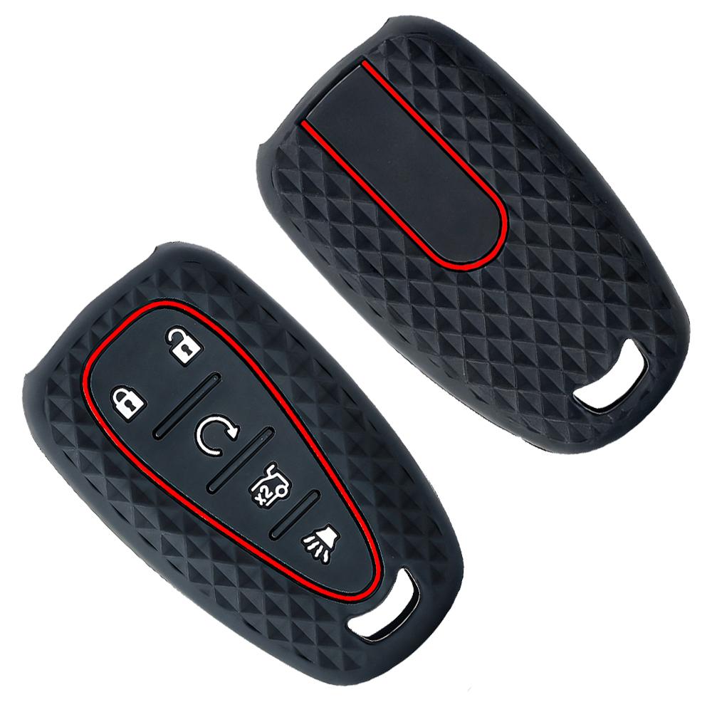 Silicone For Chevrolet Malibu Blazer Traverse Seeker Onix Equino Volt Bolt Trax Orlando Cruze Spark Sonic Camaro Car Key Case