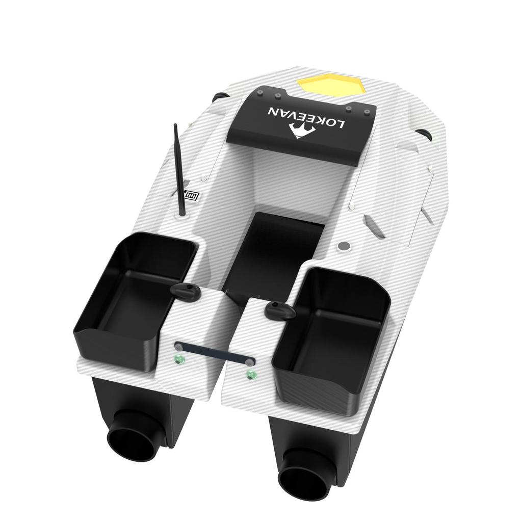 LOKEEVAN D70B  GPS Bait Boat 12V 500m range GPS + Beidou dual positioning 1.5 kg towing capacity