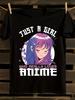 WoAnime Graphic T-Shirt Mens Tshirt Womens Tshirts with Letters Print Short Sleeves T-Shirt Casual Street Tee Shirt Top