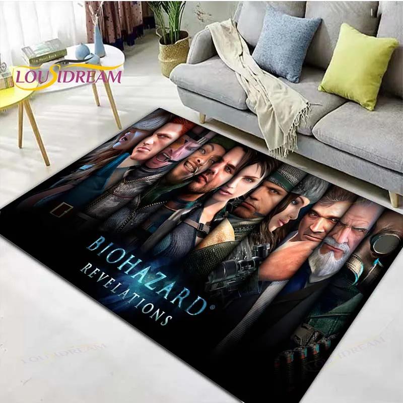 2025 Fashion 3D Movie R-Resident Evil Printed  Carpet Living Room Anti-Skid Area Rug Kids Bedroom Mats Yoga Mat Carpet Decor