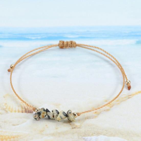 Gemstone Bracelet Women Men Adjustable Braided Crystal Bracelet Boho String