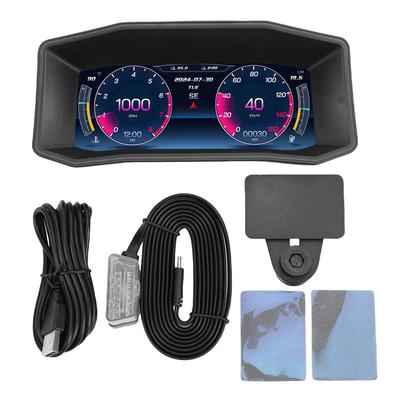Car HUD Display Accurate GPS Inclinometer Accelerometer Digital Vehicle Head Up Speedometer