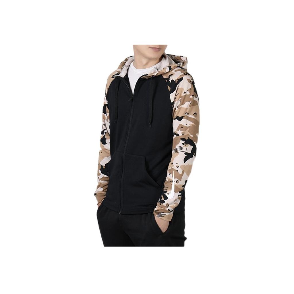 Nike Camouflage Panel Jacket Men Outerwear Black AQ1139-010