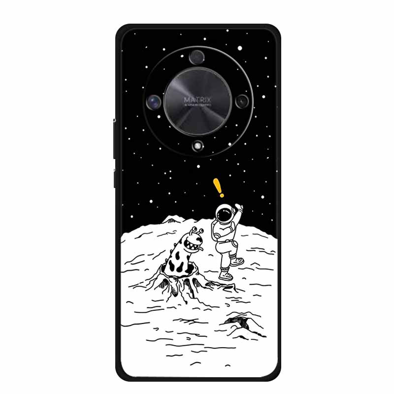 Gift Phone Cases for Honor X9a TPU Soft Silicone Back Cover for Huawei Honor X9 X 9A Funda Honor X9b X 9 a b Coque Spaceman Moon