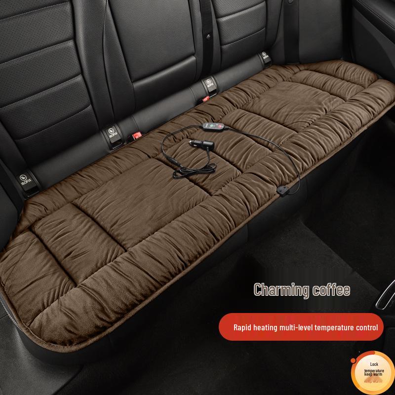 Heated Graphene Car Seat Cushion - Thick Plush Non-slip Warm Winter Backrest